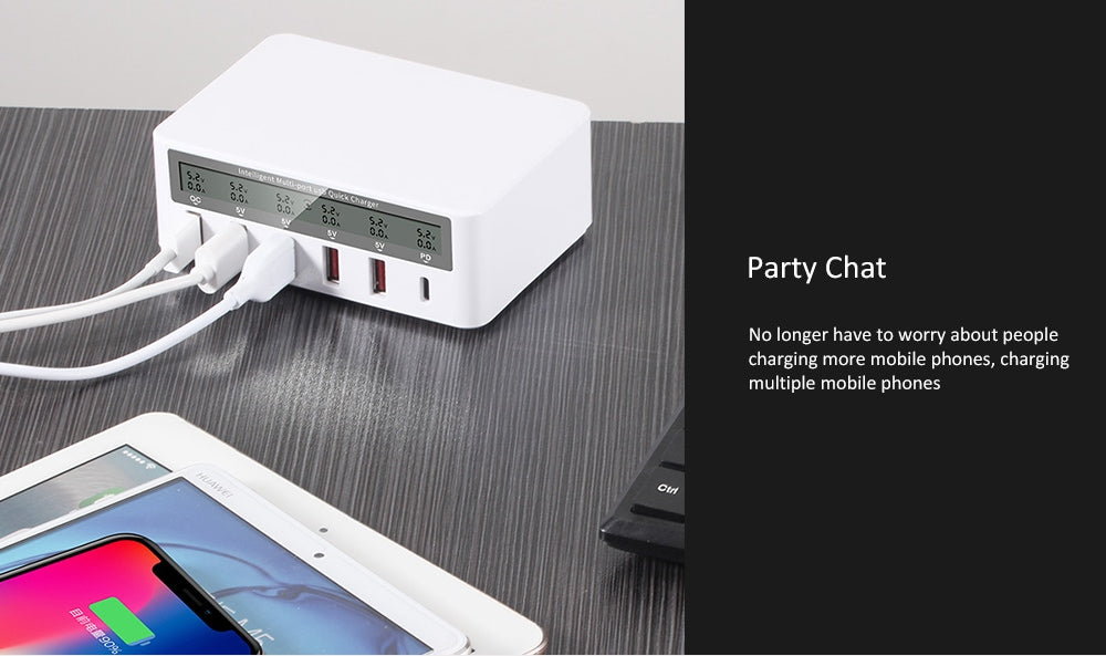 Smart USB Display Charger 100W Model:818P