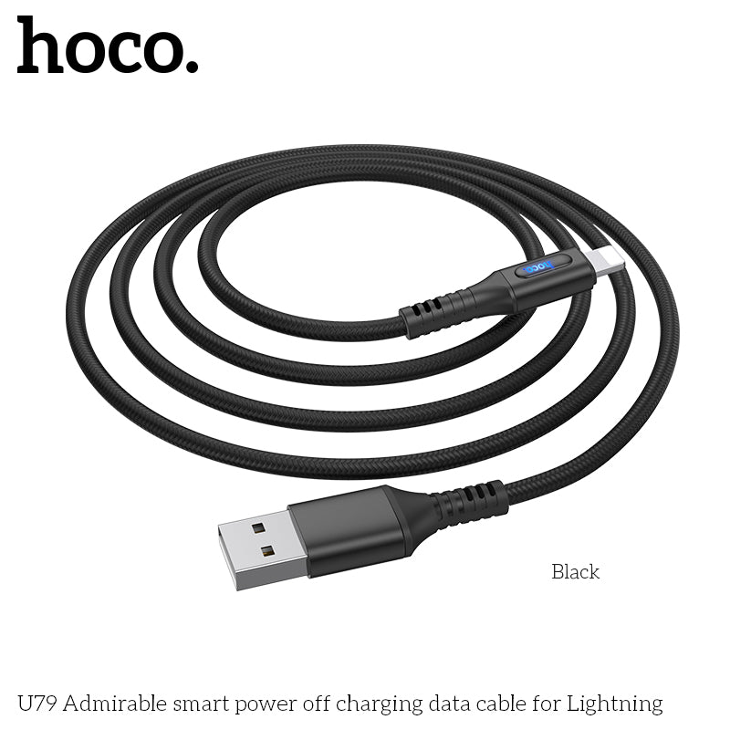 Hoco - U79 Admirable smart power off  charging data cable - Lightning