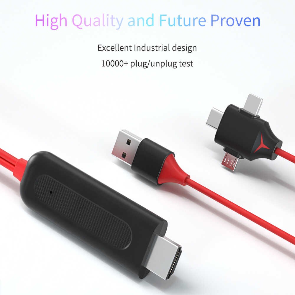 3 IN 1 USB to HDMI Cable