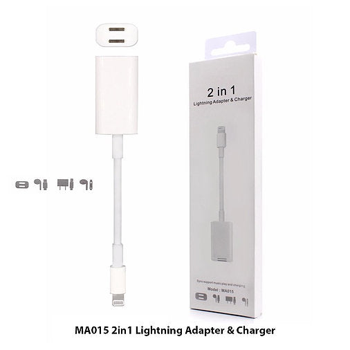 2 in 1 Lightning Adapter & Charger
