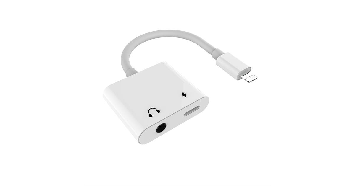 2 in 1 Lightning to 3.5mm Adapter