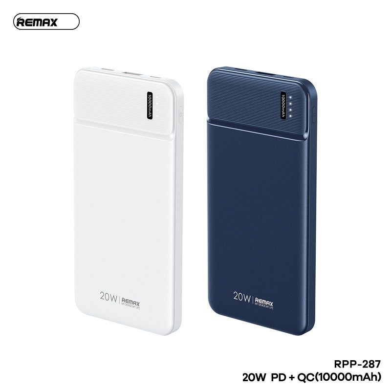 REMAX Pure Series 20W PD+QC Multi-compatible Fast Charging Power Bank 10000Mah RPP-287