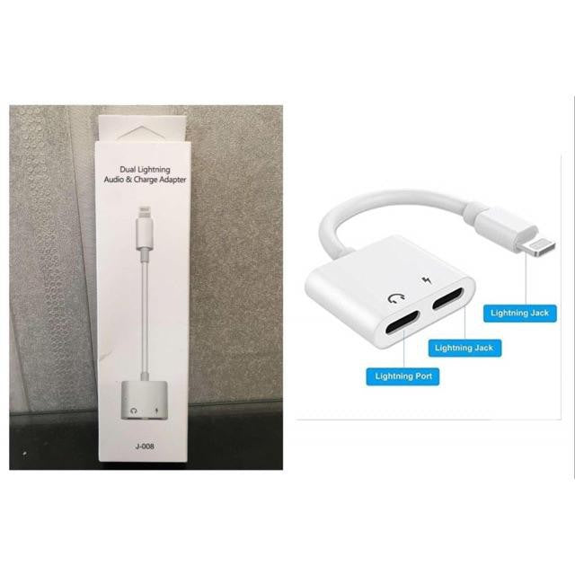 Dual Lightning Audio & Charge Adapter