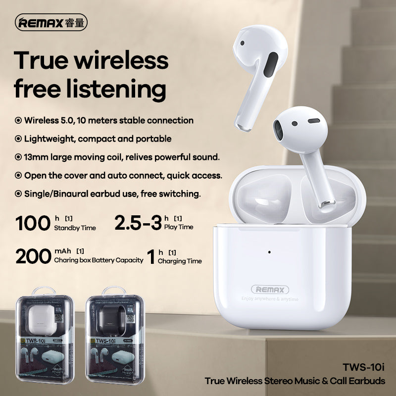 REAMX Ture Wireless Stereo Music Earbuds TWS-10i