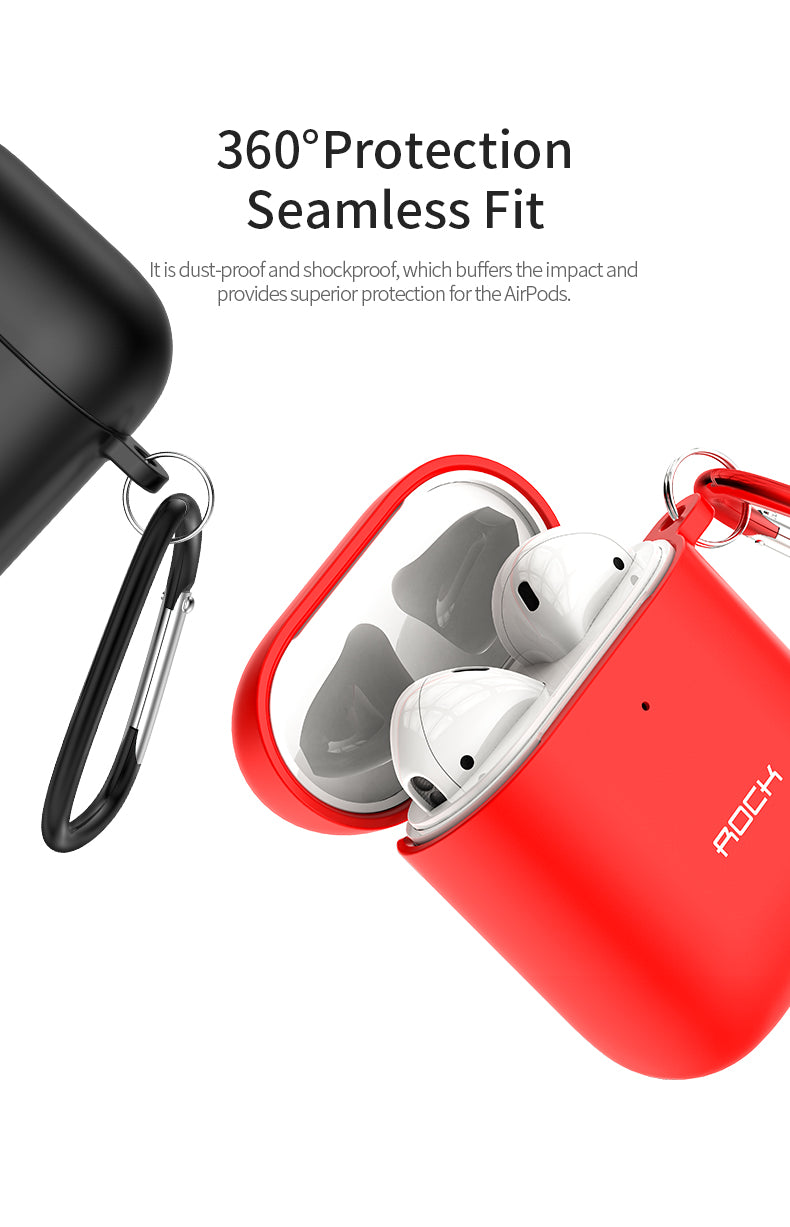 Rock - New Liquid Silicone Protection Case for AirPods #RPC1519