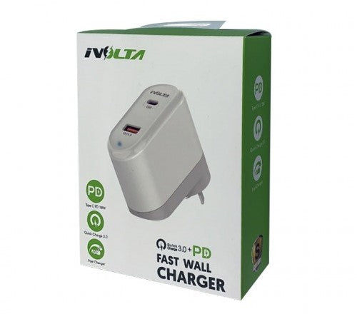 Fast Wall Charger 36W (Type C PD 18W+USB QC 3.0)